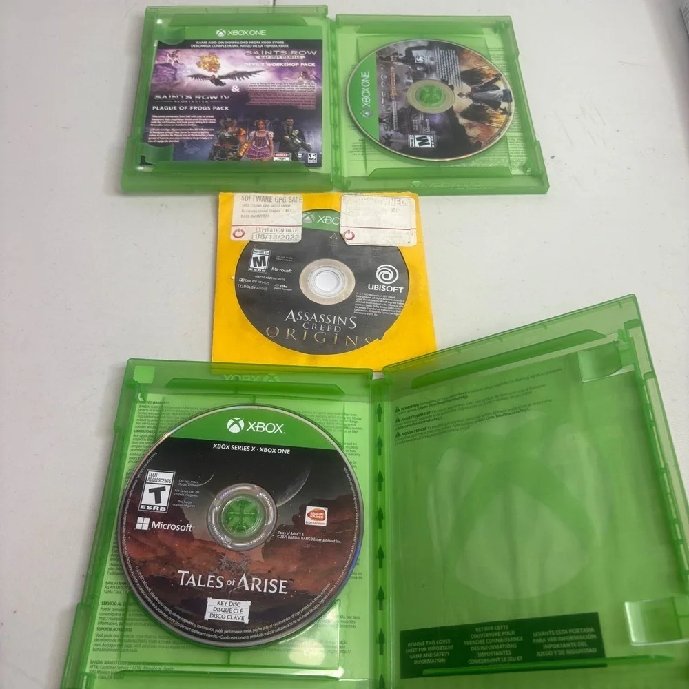 Xbox One Series X S Saints Row IV Creed Origins Tales of Arise Bundle